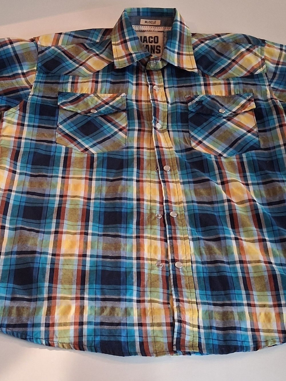 Wrangler Multi-Color Plaid Men's Button-Down Shirt